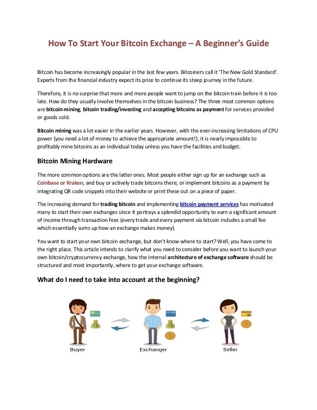 How To Start Your Bitcoin Exchange - 